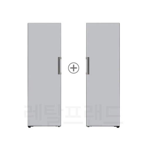 렌탈프랜드,[렌탈료1개월면제+상품권or사은품증정프로모션] [결합제품] LG 냉장고렌탈 냉동고렌탈 엘지 Objet Collection 오브제컬렉션 컨버터블 패키지 냉장고 384L + 냉동고 321L (X321GSS+Y321GS) 월 86,900원 의무사용기간 60개월 설치비 등록비 전액지원 가격비교,LG전자